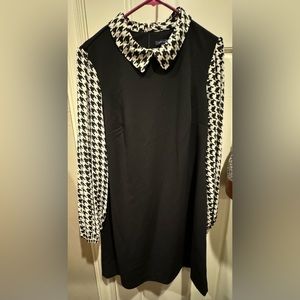 Tommy Hilfiger houndstooth print dress - size 14